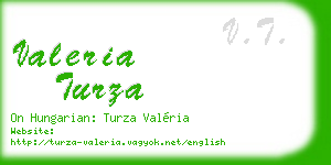 valeria turza business card