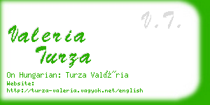 valeria turza business card